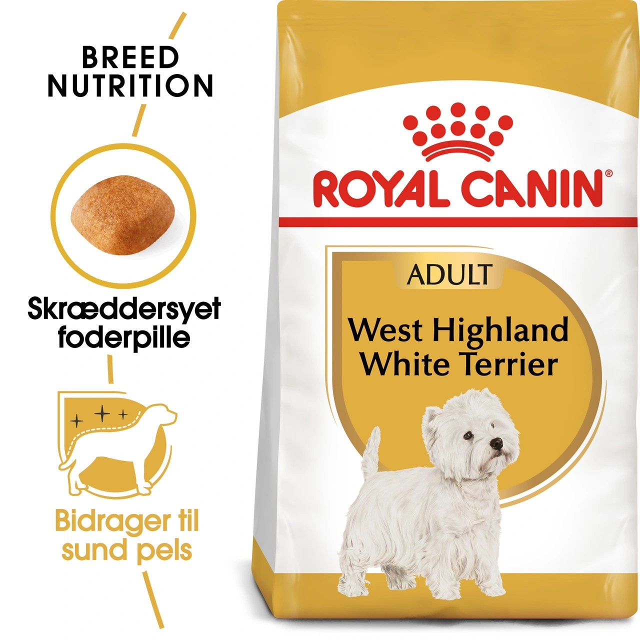 Royal Canin West Highland White Terrier Adult 1,5 kg - tørfoder til Westie